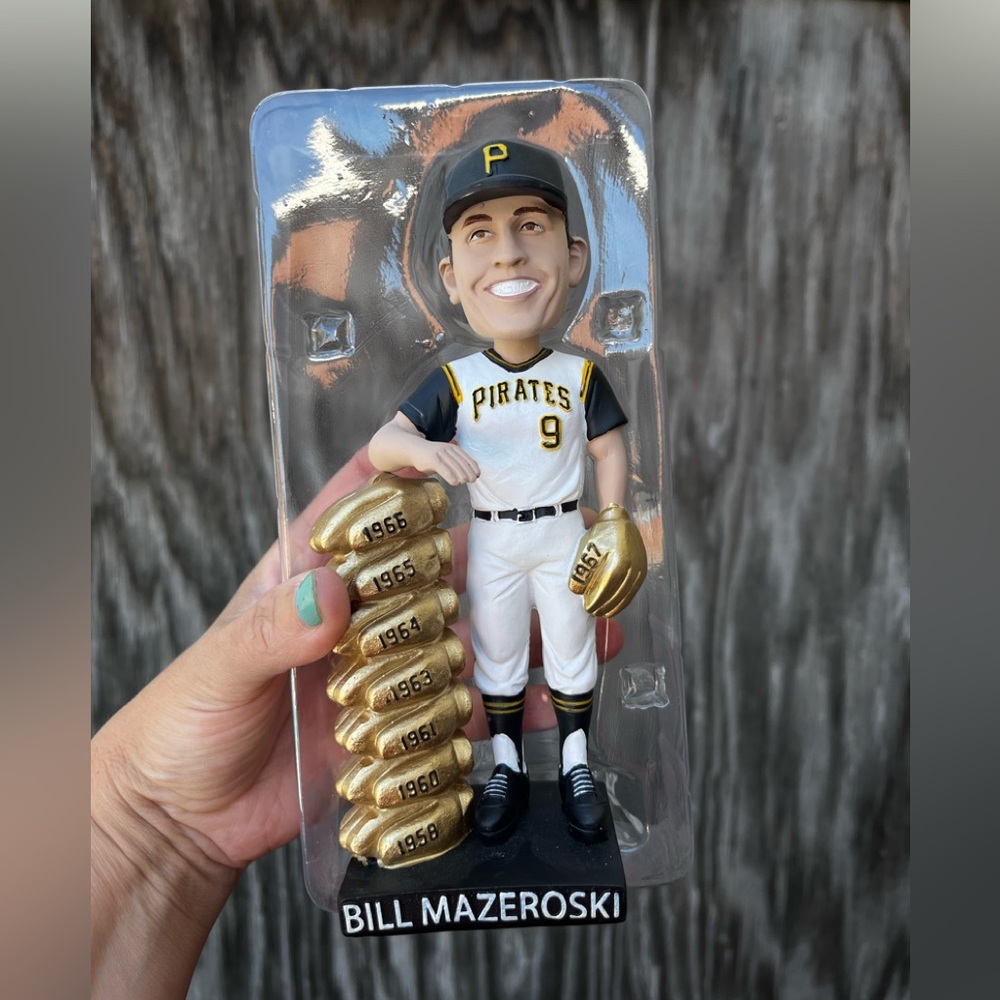 Bill Mazeroski Pittsburgh pirates Bobblehead gold glove